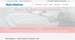 Desktop Screenshot of metromattressoutlet.com